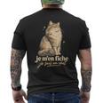 Je M'en Fiche Jeuis Un Chat Humour T-shirt imprimé au dos