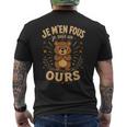 Je M'en Fous Jeuis Un Ours Doux Ours T-shirt imprimé au dos