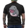Lamantin Mignon En Forme De Beignet T-shirt imprimé au dos