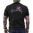 Lasegaskyline Herzschlag Nevada Usa Poker Herz Lasegas T-Shirt mit Rückendruck