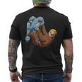 Lustiges Faultier Boulder Klettern Geschenk T-Shirt mit Rückendruck
