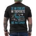 Papà Uomo Divertente Camionista Camion Camionisti Regalo T-shirt da uomo con stampa posteriore
