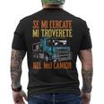Regalo Camionista Camion Divertente Papà T-shirt da uomo con stampa posteriore