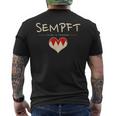 Sempft Fränggisch Fränkisch Lustige Franken T-Shirt mit Rückendruck