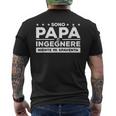 Sono Papà E Ingegnere Niente Mipaventa T-shirt da uomo con stampa posteriore