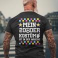2000Er Outfit Damen 2000Er Geschenke Herren Retro Party Chwarz Erwachsene T-Shirt mit Rückendruck Geschenke für alte Männer