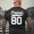 46Geburtstag Geschenk Mann Frau Original Jahrgang 1980 T-Shirt mit Rückendruck Geschenke für alte Männer