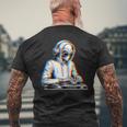 Alien Dj Edm Musique Ovni Avec Lunettes Deoleil Raver T-shirt imprimé au dos Cadeaux pour les vieillards