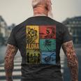 Aloha Hawaiiurfing T-Shirt mit Rückendruck Geschenke für alte Männer