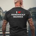Amo I Papà Dominicani Amo I Papà Dominicani T-shirt da uomo con stampa posteriore Regalos para ancianos