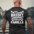 Basset Fauve De Bretagne Drôle Partie De La Famille T-shirt imprimé au dos Cadeaux pour les vieillards