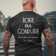Boire Ou Conduireu Le Prix De L'essence J'ai Choisi T-shirt imprimé au dos Cadeaux pour les vieillards