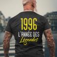 Cadeau Anniversaire Homme 1996 L'année Des Légendes T-shirt imprimé au dos Cadeaux pour les vieillards