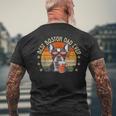Cane Da Uomo Boston Terrier Dad Dog Divertente Festa Del Papà Cane T-shirt da uomo con stampa posteriore Regalos para ancianos