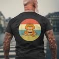 Chat Geek Hommeintage Rétro Idée Cadeau Gamer Personnalisé T-shirt imprimé au dos Cadeaux pour les vieillards