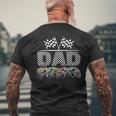 Dad Retro Monster Truck Family Birthday Matching Men's T-shirt Back Print Gifts for Old Men