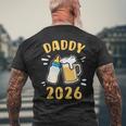 Daddy 2026 Nuovo Papà Annuncio Del Padre Giovane T-shirt da uomo con stampa posteriore Regalos para ancianos