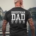 Divertente Arte Equestre Per Gli Uomini Papà Cavallo Cavalierealtando T-shirt da uomo con stampa posteriore Regalos para ancianos