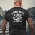 Divertente Papà Motociclista Cool Motorcyclist Motorbike T-shirt da uomo con stampa posteriore Regalos para ancianos