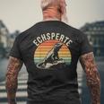 Echsperte Echspertin Lustiger Wortwitz Reptilien T-Shirt mit Rückendruck Geschenke für alte Männer