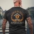 Festa Del Papà Banca Di Papà Aperta 24 7 T-shirt da uomo con stampa posteriore Regalos para ancianos
