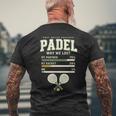 Padel Post Match Analyse Double Partenaire Joueur Cadeau T-shirt imprimé au dos Cadeaux pour les vieillards
