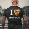Für Den Einzigartigen Hotdog-Liebhaber I Love Hot Dogs T-Shirt mit Rückendruck Geschenke für alte Männer