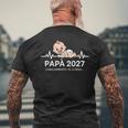 Futuro Papà 2027 Loading Regali Divertente Per Papa Padre T-shirt da uomo con stampa posteriore Regalos para ancianos