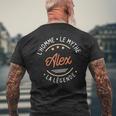 Hombre Idea De Regalo Alex Con Nombre Para Alex Camiseta Hombre Estampado Espalda Regalos para ancianos