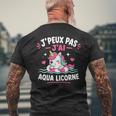Humour Licorne Piscineacances J’Peux Pas J’Ai Aqua Licorne T-shirt imprimé au dos Cadeaux pour les vieillards