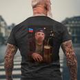 John Pork Bere Birra Pub Divertente Brainrot Meme Papà T-shirt da uomo con stampa posteriore Regalos para ancianos