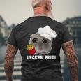 Lecker Fritiad Hamster Hamstie Meme T-Shirt mit Rückendruck Geschenke für alte Männer