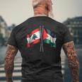 Libanon Palästina T-Shirt mit Rückendruck Geschenke für alte Männer