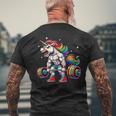 Licorne Haltérophilie Deadlift Fitness Gym Entraînement Entraînement T-shirt imprimé au dos Cadeaux pour les vieillards