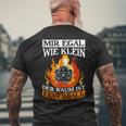 Mir Egal Wie Klein Der Raum Ist Feuerball T-Shirt mit Rückendruck Geschenke für alte Männer