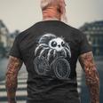 Motivpringspinnenliebhaber Fahrrad T-Shirt mit Rückendruck Geschenke für alte Männer