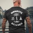 Namaste Bitches Yoga Bouddha Méditation T-shirt imprimé au dos Cadeaux pour les vieillards