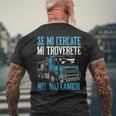 Papà Uomo Divertente Camionista Camion Camionisti Regalo T-shirt da uomo con stampa posteriore Regalos para ancianos