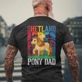 Ponyhetland Papà T-shirt da uomo con stampa posteriore Regalos para ancianos