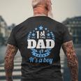 Primaolta Papà Gravidanza Promosso A Padre È Un Maschio T-shirt da uomo con stampa posteriore Regalos para ancianos