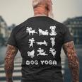 Süßer Yoga Hund Meditation Haustier Hundebesitzer T-Shirt mit Rückendruck Geschenke für alte Männer