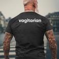 Vagitarian T-shirt imprimé au dos Cadeaux pour les vieillards