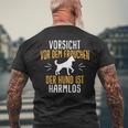 Vorsichtor Dem Frauchen Hundpruch T-Shirt mit Rückendruck Geschenke für alte Männer