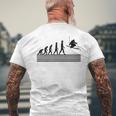Evolution Dukityle Rétro Évolution Humaine T-shirt imprimé au dos Cadeaux pour les vieillards