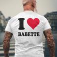 J'aime Babette T-shirt imprimé au dos Cadeaux pour les vieillards