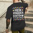 2000Er Outfit Damen 2000Er Geschenke Herren Retro Party Chwarz Erwachsene T-Shirt mit Rückendruck Geschenke für Ihn