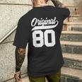 46Geburtstag Geschenk Mann Frau Original Jahrgang 1980 T-Shirt mit Rückendruck Geschenke für Ihn