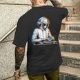 Alien Dj Edm Musique Ovni Avec Lunettes Deoleil Raver T-shirt imprimé au dos Cadeaux pour lui