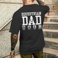 Divertente Arte Equestre Per Gli Uomini Papà Cavallo Cavalierealtando T-shirt da uomo con stampa posteriore Regalos para él
