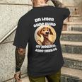 Ein Leben Ohne Hund Ist Möglich Aberinnlos T-Shirt mit Rückendruck Geschenke für Ihn